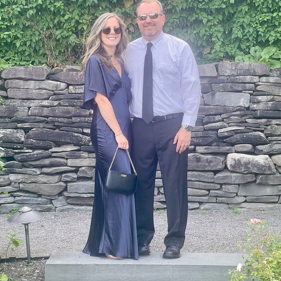 Petal & Pup Elegant Navy Maxi Dress - Picture 5 of 5